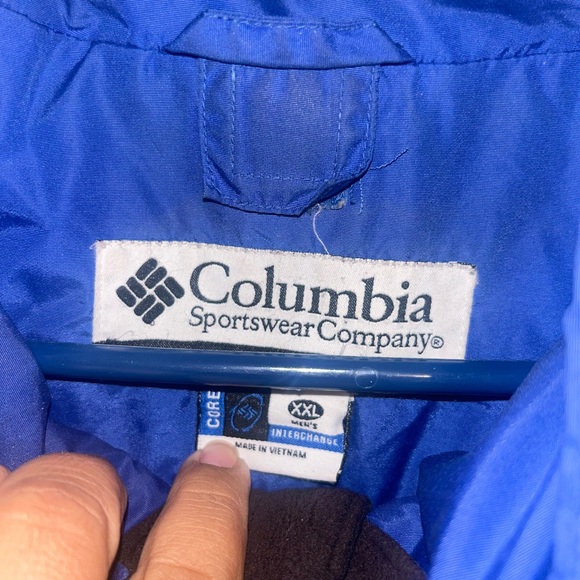 Columbia‎ Bugaboo Jacket Mens XXL  Blue Black  Outdoor Hiking - Picture 3 of 4